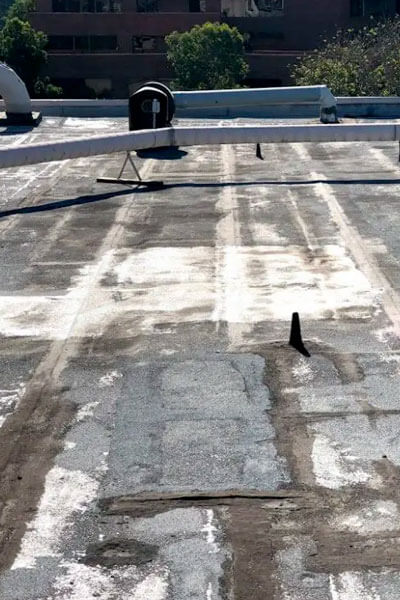 damaged commercial roof in Tennessee