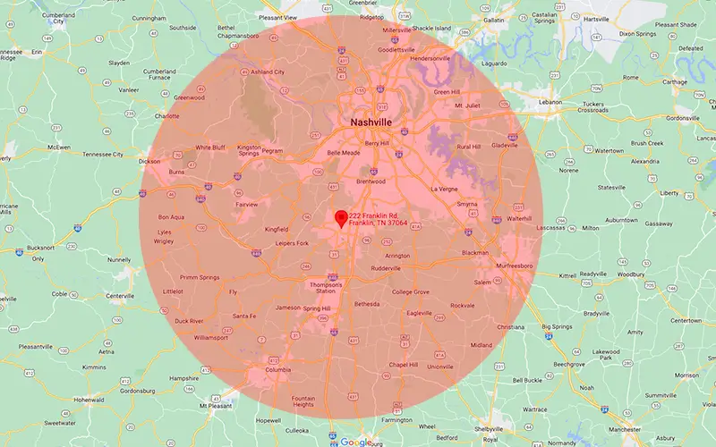 Franklin, TN map