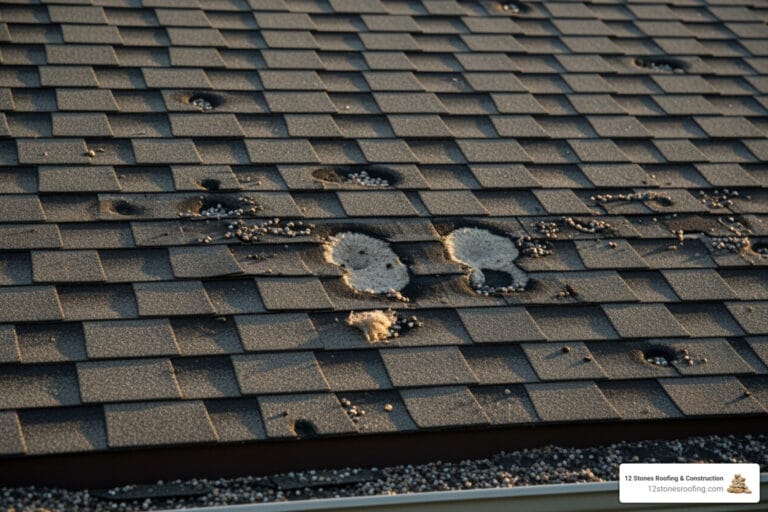 Hail damage roof repair