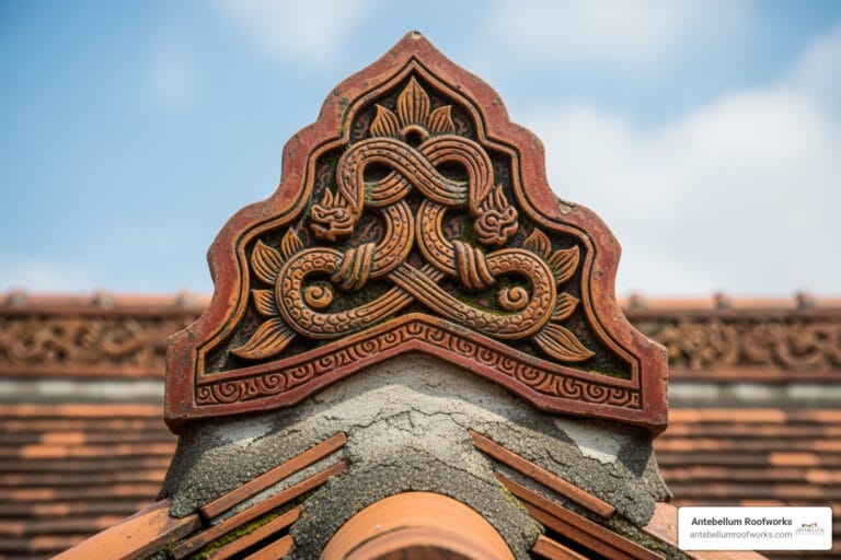 decorative ridge tile