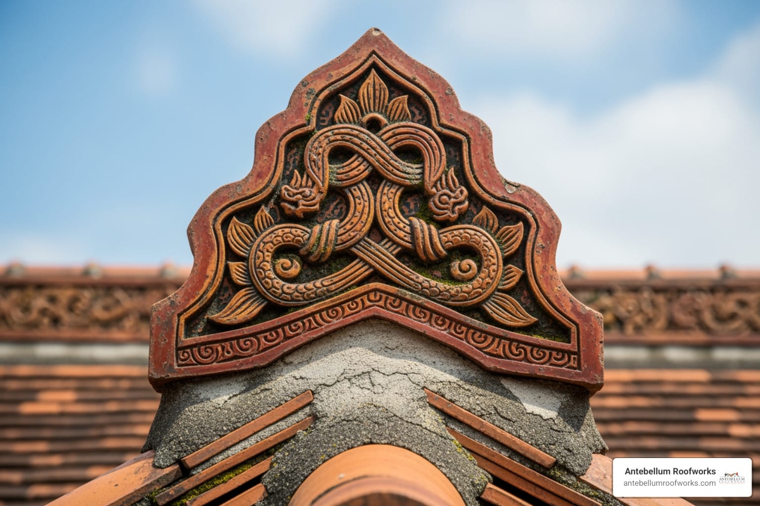 decorative ridge tile