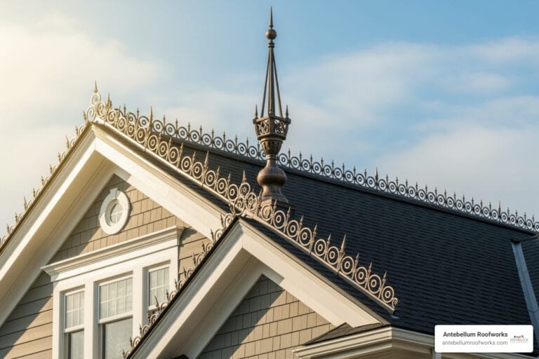 decorative roof ridge